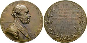 WIESNER, Julius Dr. 1838-1916 - AE-Medaille ... 