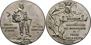  ITALIEN - Turin - AE-Medaille (versilbert) ... 