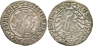 POLEN - Sigismund I. 1506-1548 - Groschen ... 