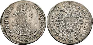 Leopold I. 1657-1705 - XV Kreuzer 1659 Wien ... 