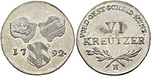 Franz II. 1792-1806-(1835) - VI Kreuzer 1792 ... 