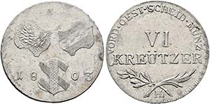 Franz II. 1792-1806-(1835) - VI Kreuzer 1803 ... 