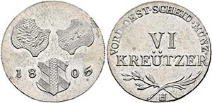 Franz II. 1792-1806-(1835) - VI Kreuzer 1805 ... 