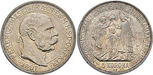 Franz Joseph 1848-1916 - 5 Korona 1907 KB ... 