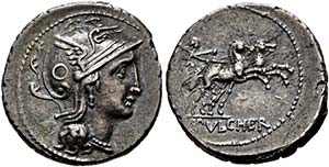 C. Claudius Pulcher - Denarius (3,94g) ... 