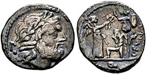 C. Fundanius - Quinar (1,7g) 101 v. Chr. ... 
