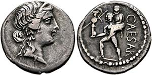 C. Iulius Caesar - Denarius (3,67g) 48-47 v. ... 