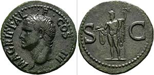 Agrippa (gest. 12 v.Chr.) - As (10,65g) ... 