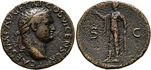 Titus (79-81) - As (8,73g) 77-78 n. Chr. ... 