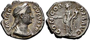 Sabina (128-136) - Denarius (2,57g) 128-136 ... 