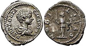 Geta (209-211) - Denarius (3,26g) 200-202 n. ... 
