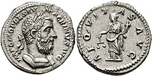 Macrinus (217-218) - Denarius (3,63g) Roma, ... 