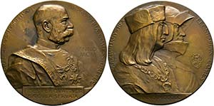 Franz Joseph 1848-1916 - AE-Medaillen (66mm) ... 