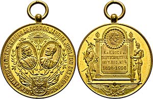 Eugen 1873-1954 - AE- Medaille (vergoldet) ... 