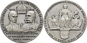 Bozen - AR-Medaille (33,7g), (43mm) 1908 auf ... 