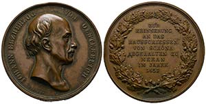 Meran - AE-Medaille (48mm) 1851 von K. ... 