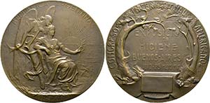 ARGENTINIEN - AE-Medaille 1910 (70mm) von ... 