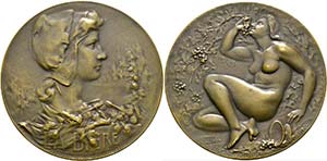 Leopold II. 1865-1909 - AE-Medaille (65mm) ... 