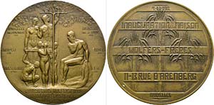 Brüssel - AE-Medaille (65mm) 1912 auf Gold- ... 