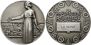 Le Mans - AR-Medaille (181,03g), (72mm) o.J. ... 