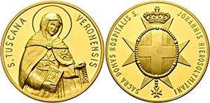 ITALIEN - Verona - AE-Medaille (vergoldet) ... 