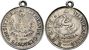 Riga - Tragbare AR-Medaille (10,29g), (35mm) ... 
