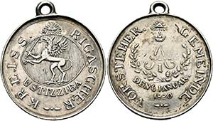 Riga - Tragbare AR-Medaille (11,68g), (35mm) ... 