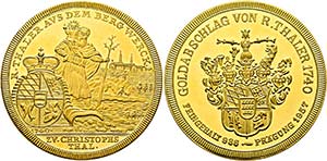 Karl Friedrich 1738-1744 - Goldmedaille 1957 ... 