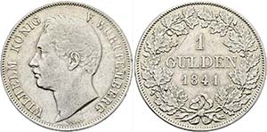 Wilhelm I. 1816-1864 - Gulden 1841 AKS:85; ... 