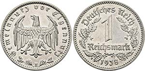 Drittes Reich 1933 - 1945 - 1 Reichsmark ... 
