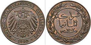 Deutsch-Ostafrika - Pesa 1890 J:710 ... 
