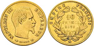 Napoleon III. 1852-1870 - 10 Francs (3,17g) ... 
