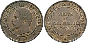 Napoleon III. 1852-1870 - 10 Centimes ... 