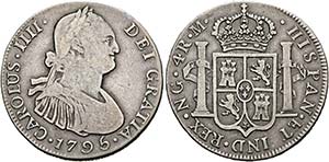 Carlos IV. 1788-1808 - 4 Reales 1795 NG/M ... 