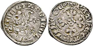 Nicolo di Boemia 1350-1358 - Denar (0,84g) ... 