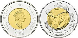 Elisabeth II. seit 1952 - 2 Dollars 1999 ... 