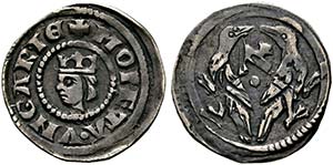 Stephan V. 1270-1272 - Denar (0,56g) Av.: ... 