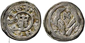 Stephan V. 1270-1272 - Obol (0,22g) Av.: M ... 