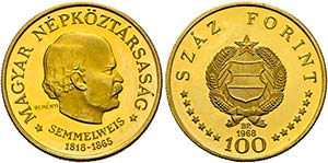UNGARN - Republik - 100 Forint 1968, 150. ... 