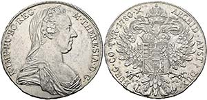 Maria Theresia nach 1780 - Taler 1780 IC-FA ... 