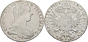 Maria Theresia nach 1780 - Taler 1780 SF ... 