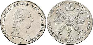Josef II. 1765-1790 - 1/4 Kronentaler 1790 A ... 