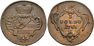 Josef II. 1765-1790 - Soldo 1788 K für ... 