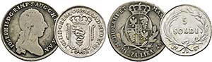 Josef II. 1765-1790 - Lot 2 Stück; 1/2 Lira ... 
