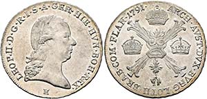 Leopold II. 1790-1792 - 1/4 Kronentaler 1791 ... 