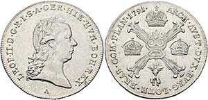 Leopold II. 1790-1792 - Lot 2 Stück; 1/4 ... 