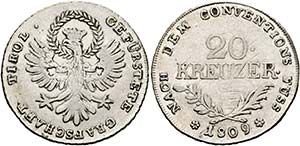 Franz I. (1792)-1806-1835 - 20 Kreuzer 1809 ... 