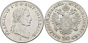 Franz I. (1792)-1806-1835 - 20 Kreuzer 1831 ... 