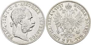 Franz Joseph 1848-1916 - Doppelgulden 1877 ... 