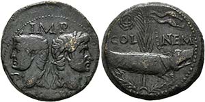 GALLIA - Colonia Nemausus - Augustus (27 ... 